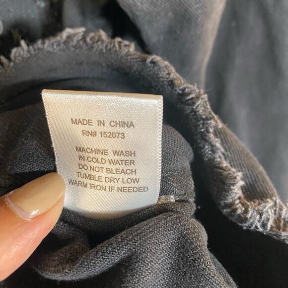 Distressed Denim Shirt Jacket Mens Small Button Up Grunge Streetwear Indie - Picture 13 of 13